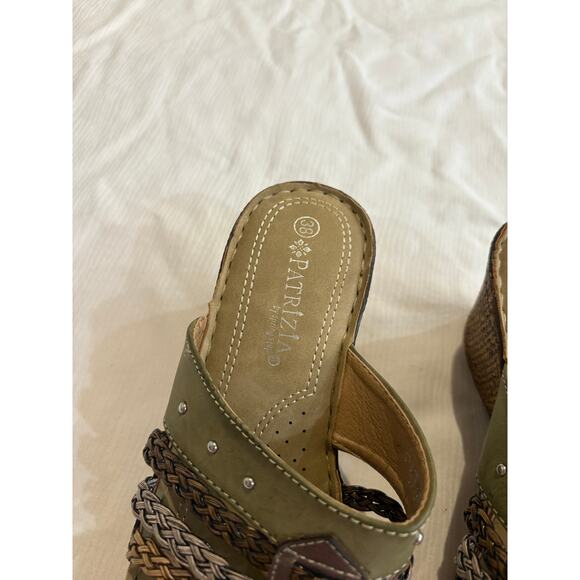 Patrizia by Spring Step Pitaya Size 38 US 7 Braided 2.5" Wedge Sandal Open Toe - Picture 6 of 16